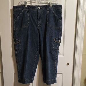 Cato Premium Denim Cargo Capris